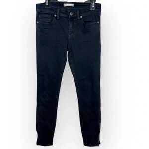 Madewell Skinny Skinny Jeans Dark Wash Size 27 Classic Design Zip Ankle